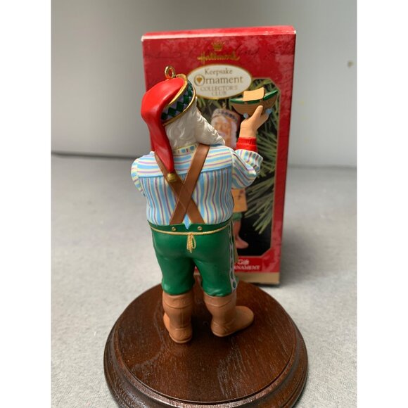Hallmark Keepsake Ornament 1999 The Toymakers Gift Santa Figurine Collectors Clu - Picture 2 of 7